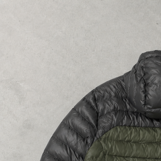 Polo Ralph Lauren Puffer Jacket Dunkelgrün, Gelb Limited (M)