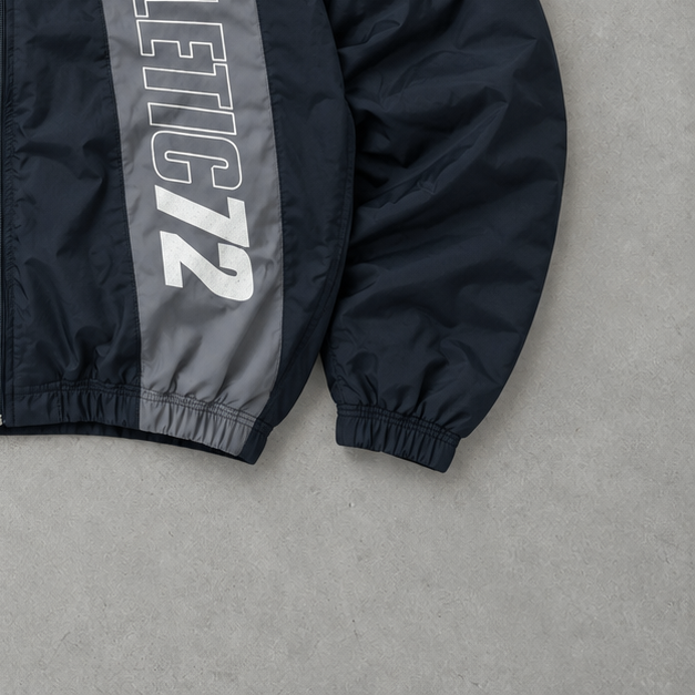 Y2K Nike Pufferjacke Marine / Grau Selten (L)