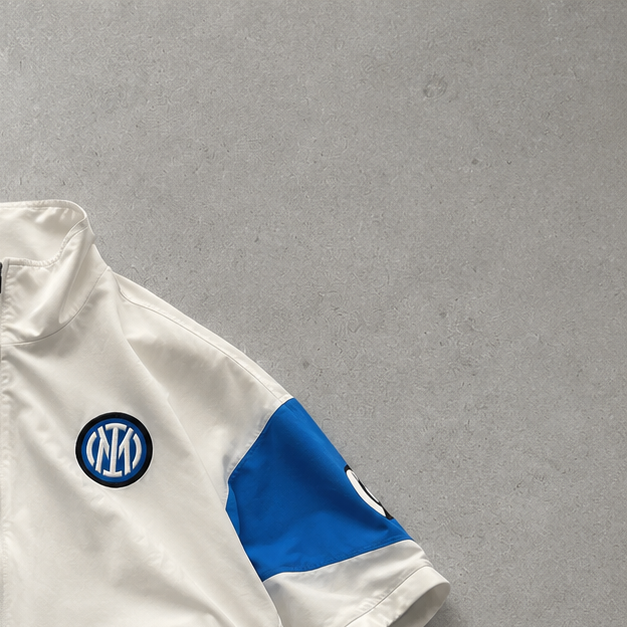 Vintage Nike Track Jacket White, Blue Rare (S)