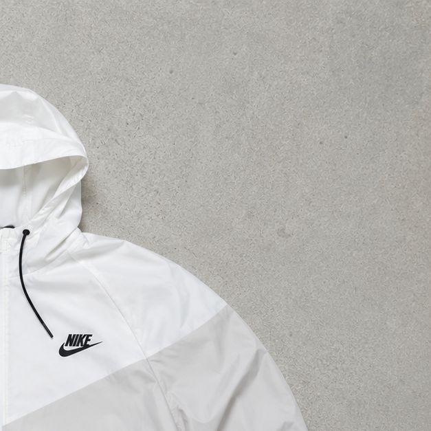 Nike Jacket White, Grey Rare (Size S)