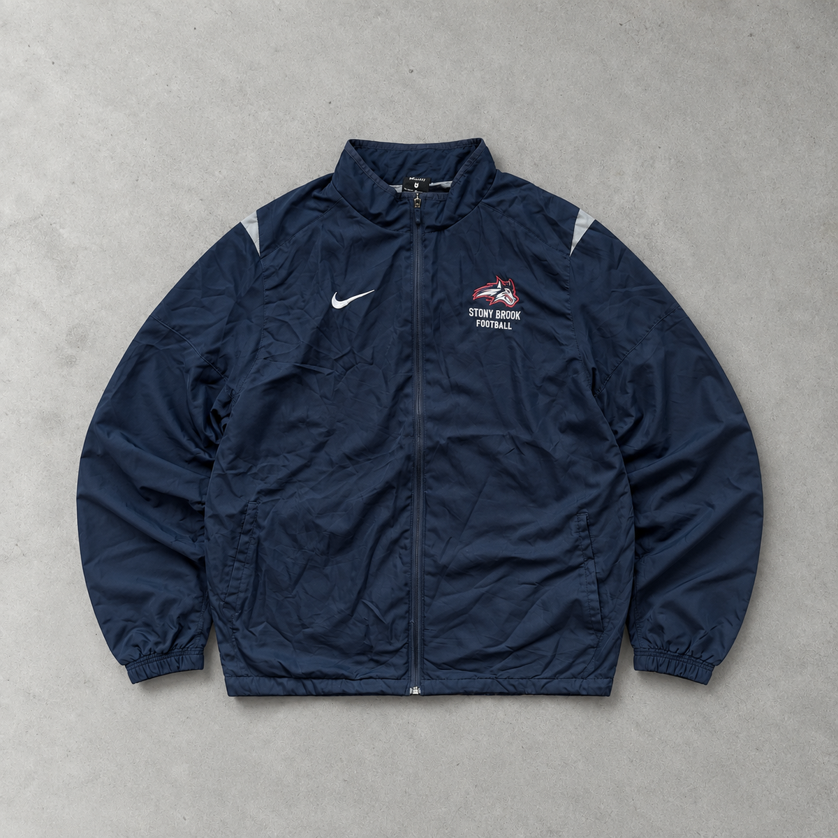Nike Windbreaker Marineblau Rare Stitched Logo (L)