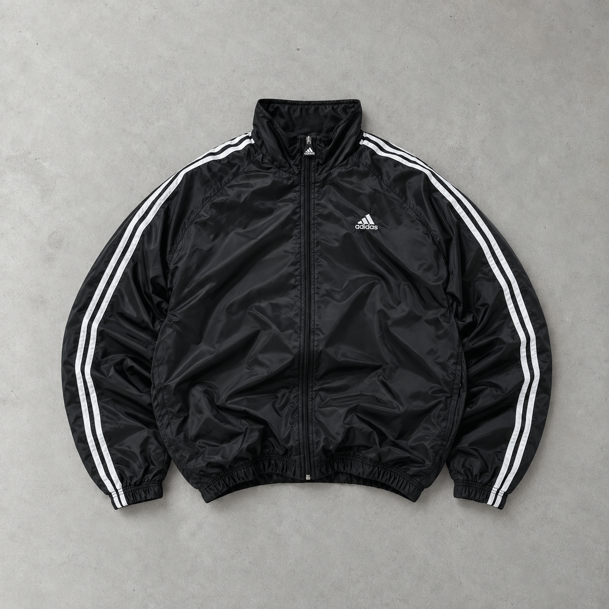 Vintage Adidas Track Jacket Black Rare (S)