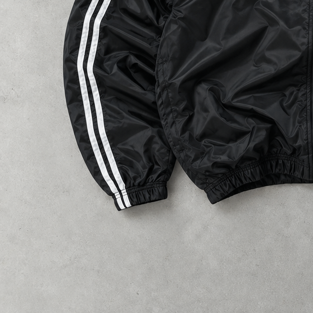 Vintage Adidas Track Jacket Black Rare (S)