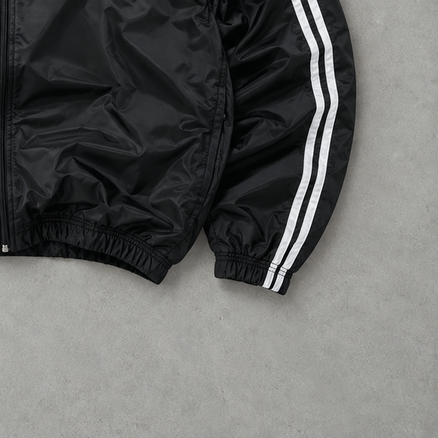 Vintage Adidas Track Jacket Black Rare (S)