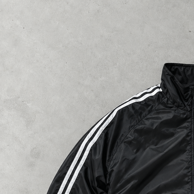 Vintage Adidas Track Jacket Black Rare (S)