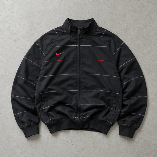 Vintage Nike Track Jacket Black, White Limited (M)