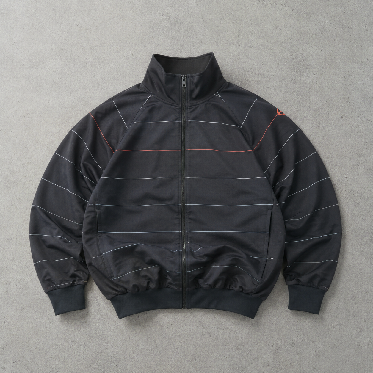 Vintage Nike Track Jacket Black, White Limited (M)