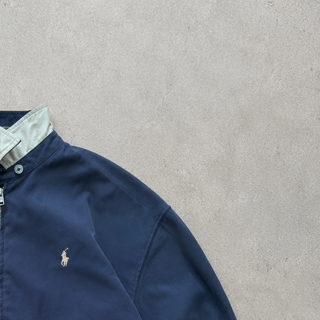Ralph Lauren Windbreaker Black Rare (M) Stitched Logo