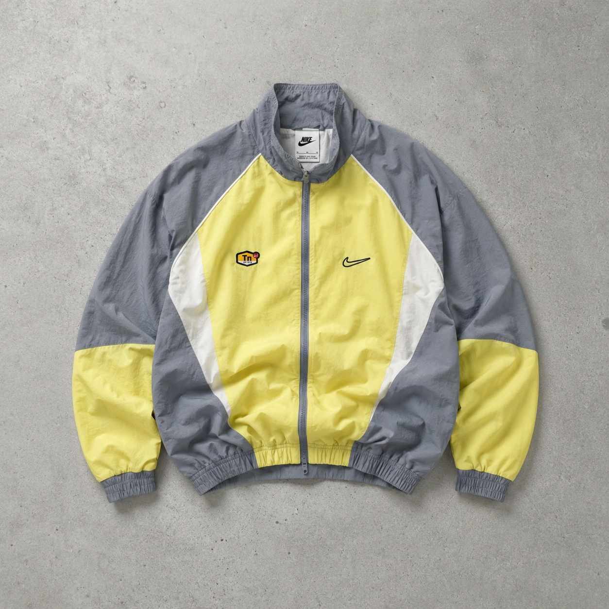 Nike Jacket Grey, Yellow Rare (M)