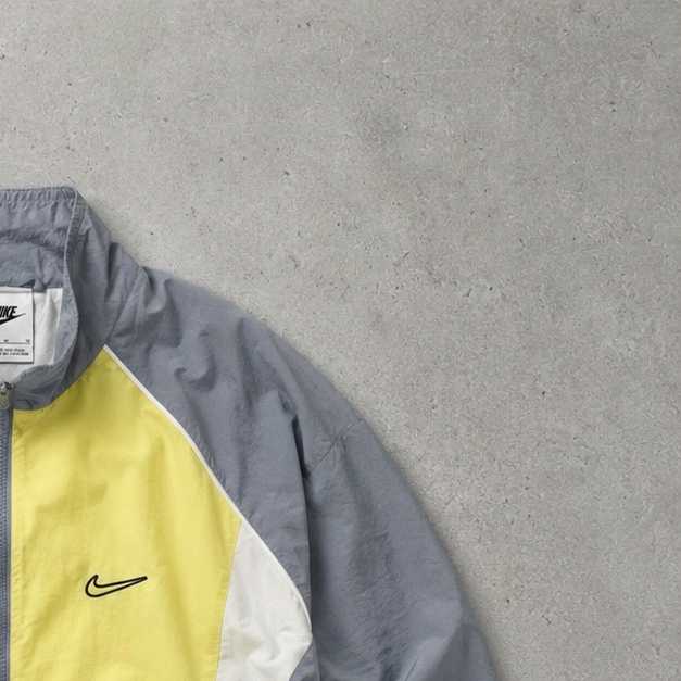 Nike Jacket Grey, Yellow Rare (M)