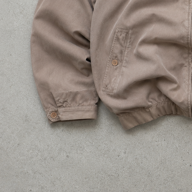 Lacoste Harrington Jacket Beige Limited Stitched Logo (M)