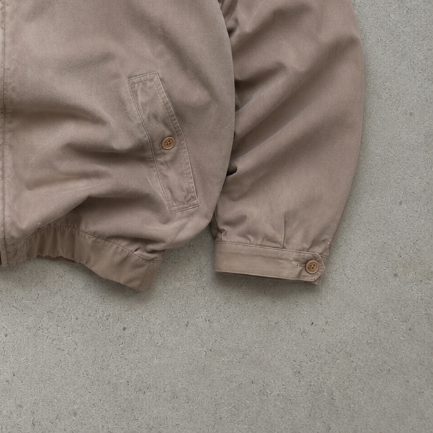 Lacoste Harrington Jacket Beige Limited Stitched Logo (M)