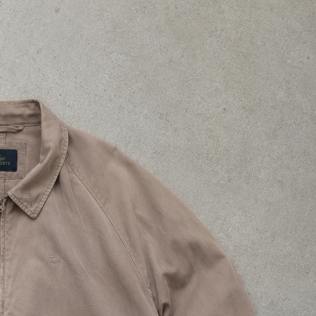 Lacoste Harrington Jacket Beige Limited Stitched Logo (M)