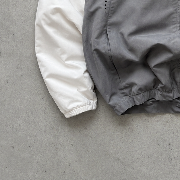 France Germany Y2K Nike Track Jacket Grey, White Limited Stitched Logo (Size M)