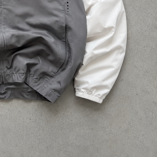 France Germany Y2K Nike Track Jacket Grey, White Limited Stitched Logo (Size M)