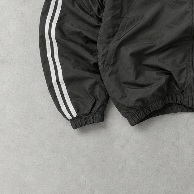 Veste de survêtement Adidas Noir/Blanc Rare (M)
