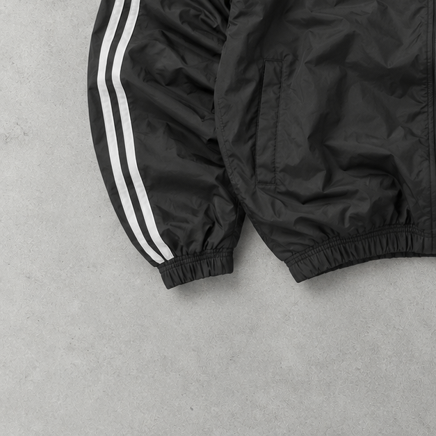 Veste de survêtement Adidas Noir/Blanc Rare (M)