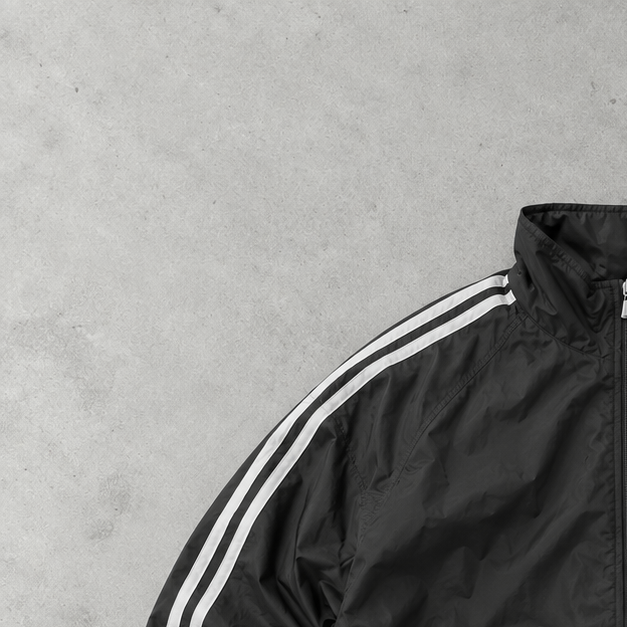 Veste de survêtement Adidas Noir/Blanc Rare (M)