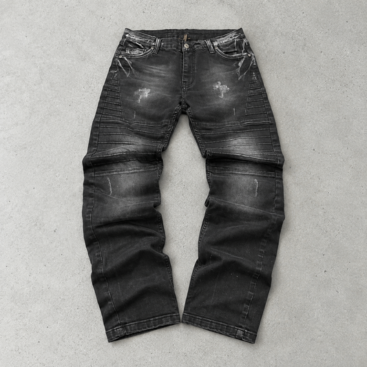 Y2K Armani Pants Baggy Black Rare (M)