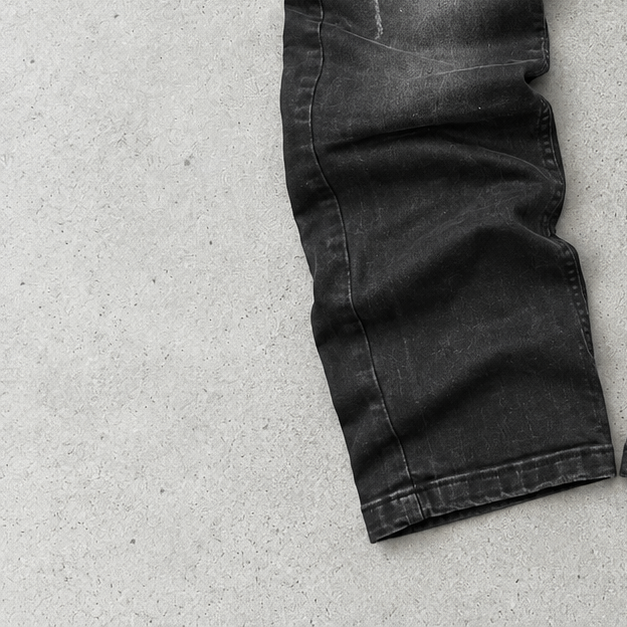 Y2K Armani Pants Baggy Black Rare (M)