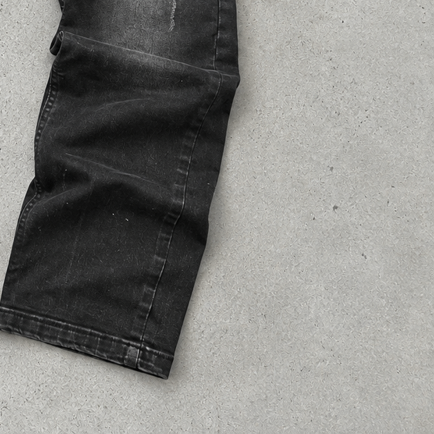 Y2K Armani Pants Baggy Black Rare (M)