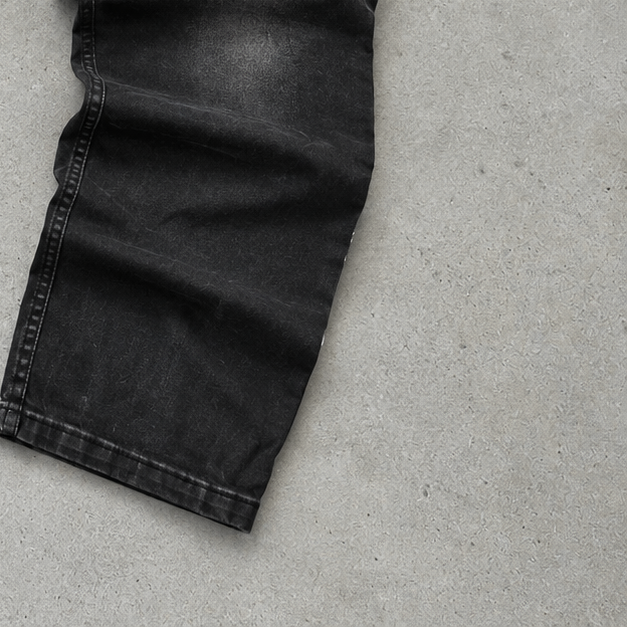 Y2K Armani Pants Baggy Black Rare (M)