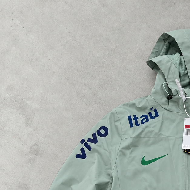 Brasil Nike Windbreaker Mintgrün Rare (L)