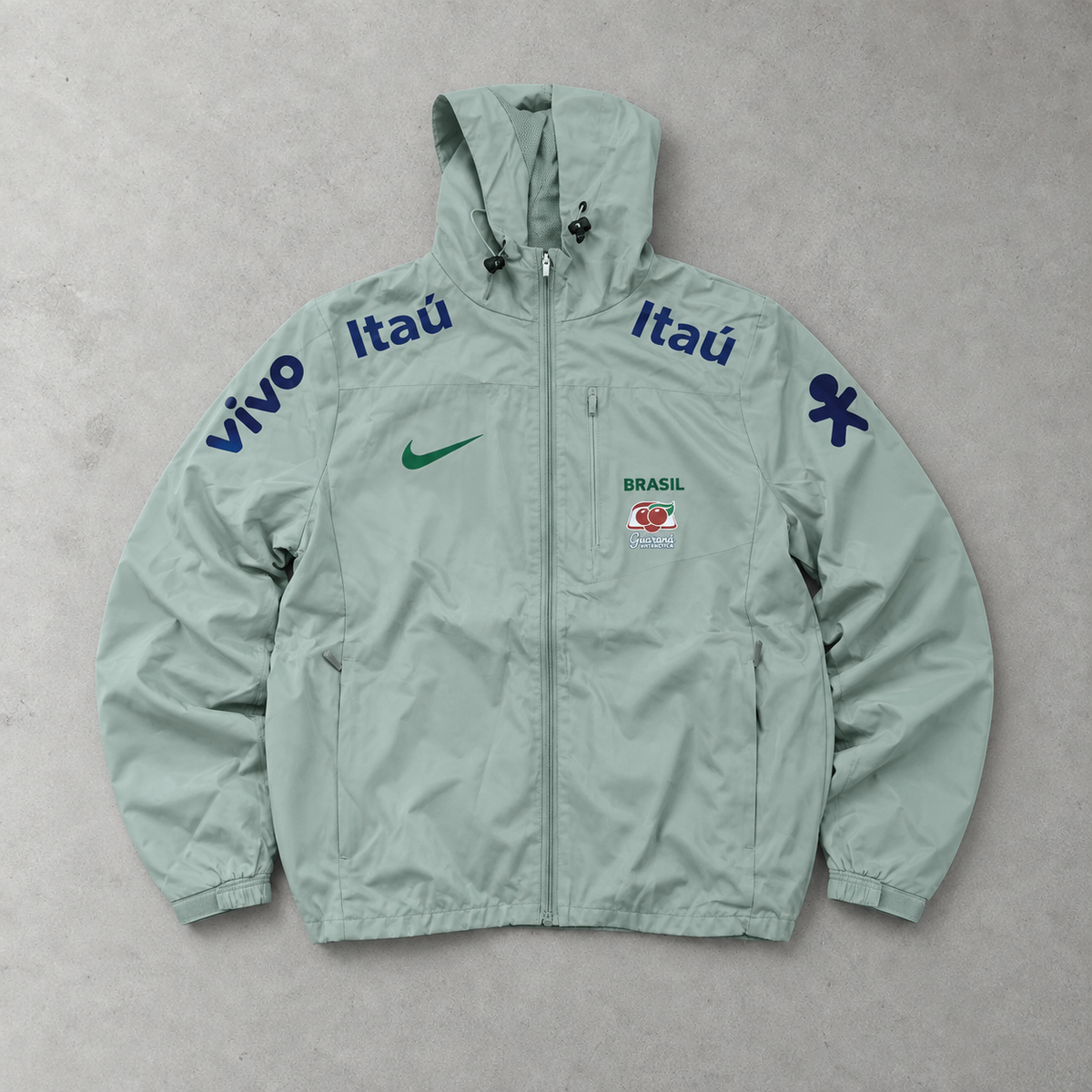 Brasil Nike Windbreaker Mintgrün Rare (L)