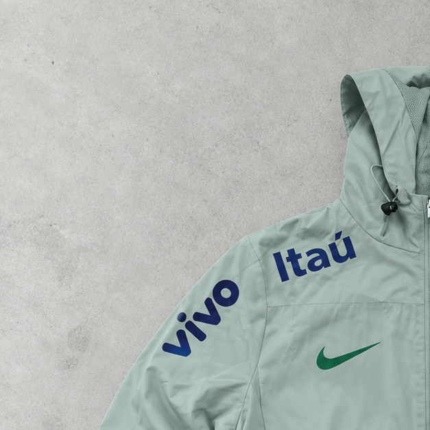 Brasil Nike Windbreaker Mintgrün Rare (L)