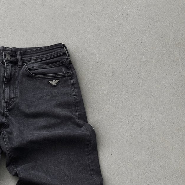 Armani Jeans Denim Pants Black Rare (S)