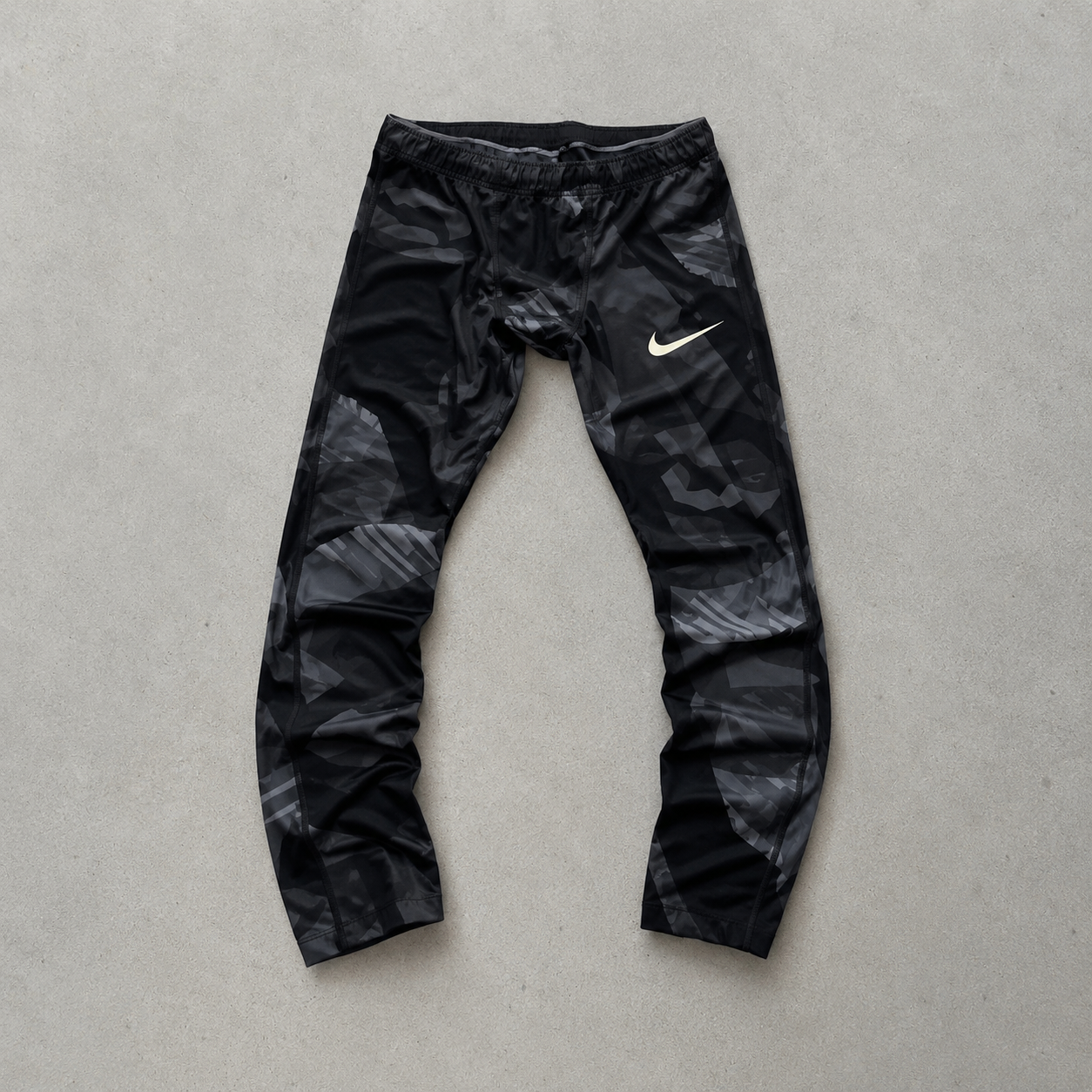 Nike Running Leggings Schwarz, Grau Rare (M)