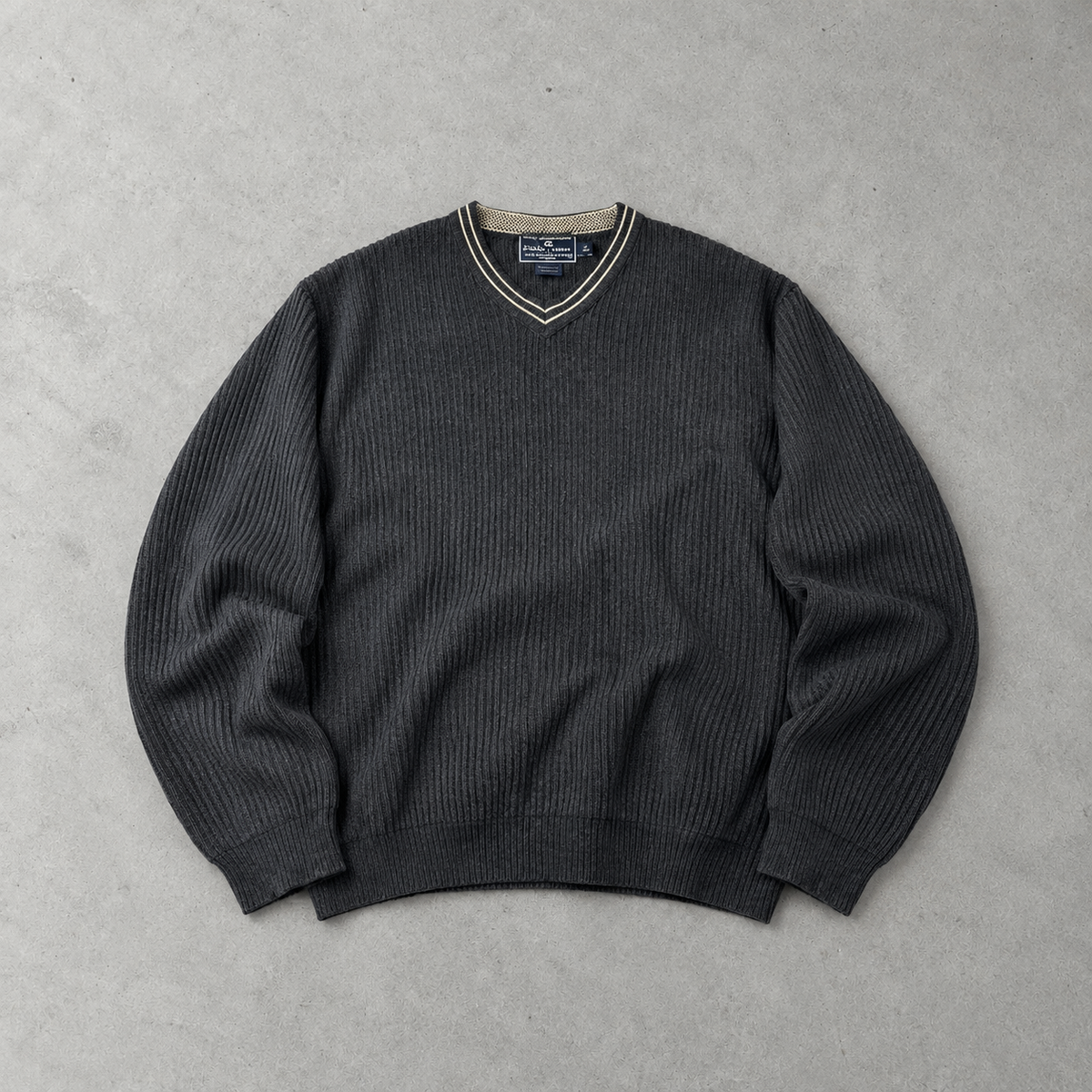 Ralph Lauren V-Neck Sweater Grau Rare (XXL)