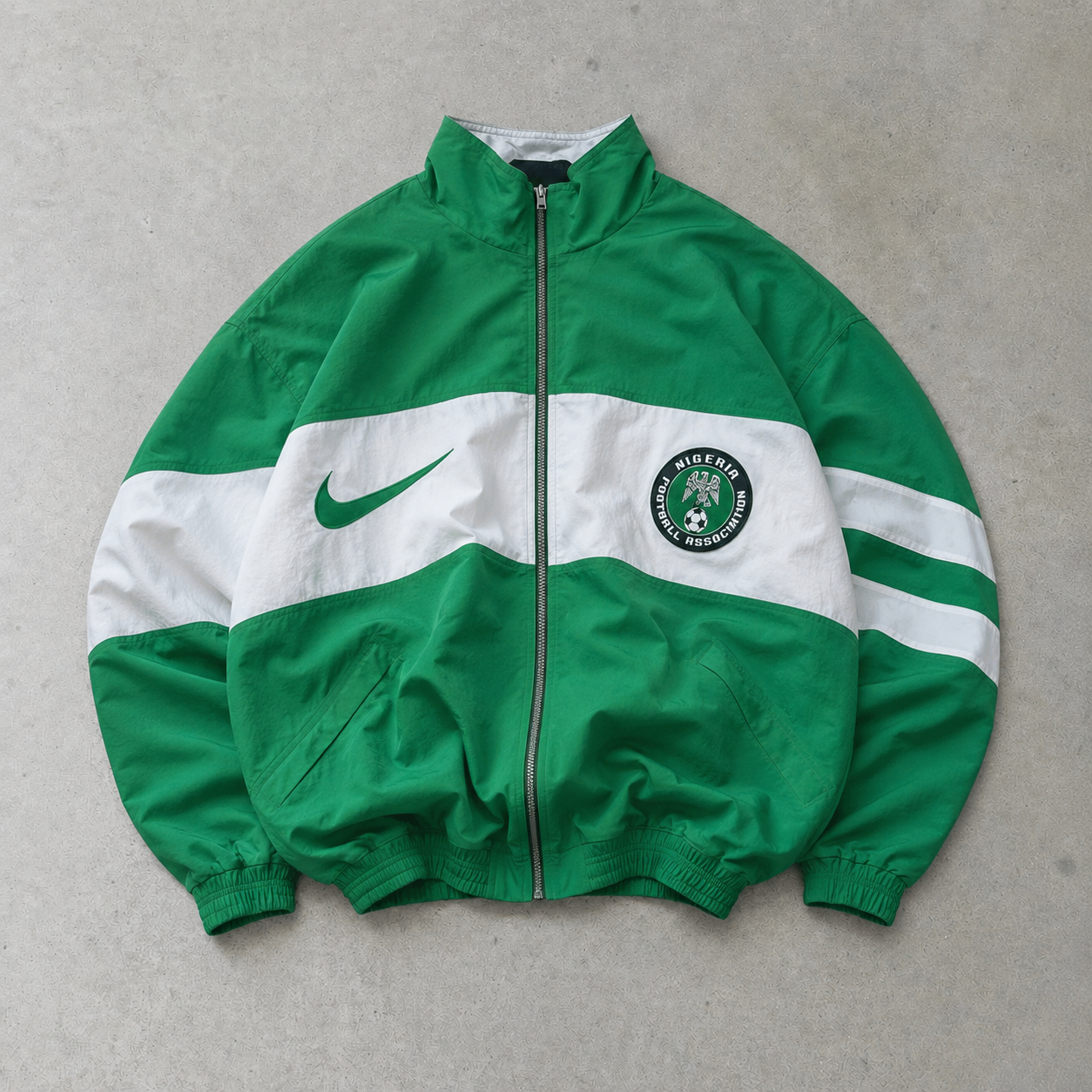 Nike Jacket Green, White Limited (XL)