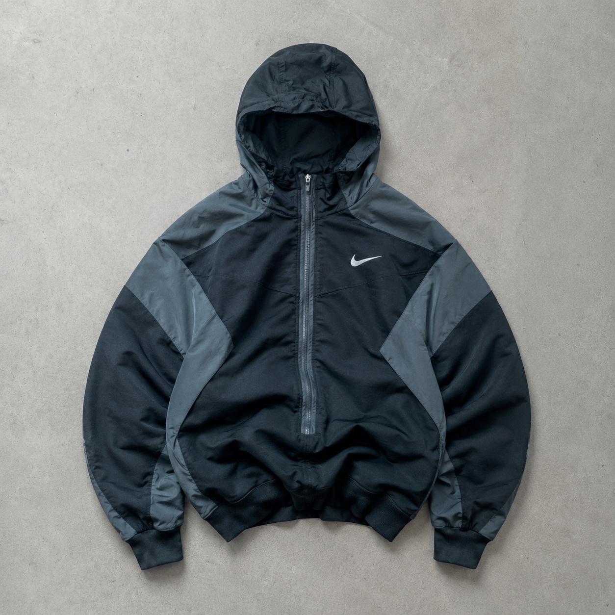 Nike Jacket Grey, Black Rare (Size S)