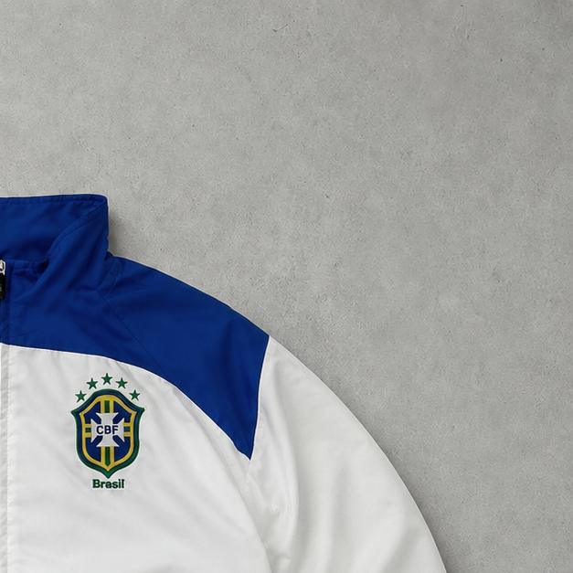 Brasilien Y2K Nike Jacket Weiß Rare (Size L)