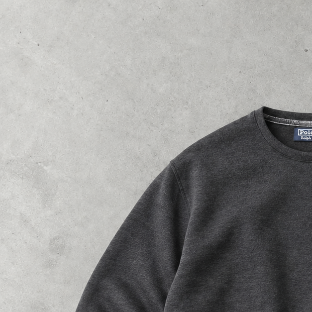 Ralph Lauren Stitched Logo Sweater Grey Rare (XXL)