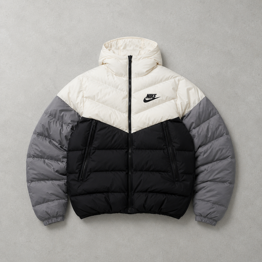 Nike Puffer Jacket Schwarz, Weiß Limited (Size M)
