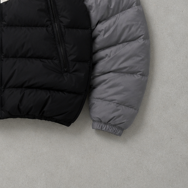Nike Puffer Jacket Schwarz, Weiß Limited (Size M)