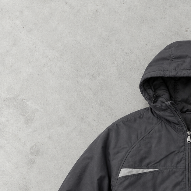 Y2K Nike Puffer Jacket Grey Limited (XL) Stitched Logo