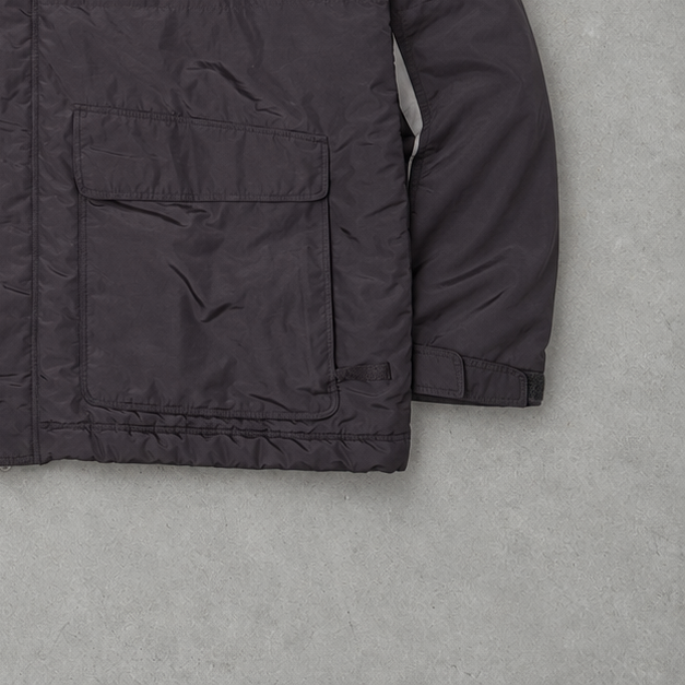Y2K Nike Puffer Jacket Grey Limited (XL) Stitched Logo
