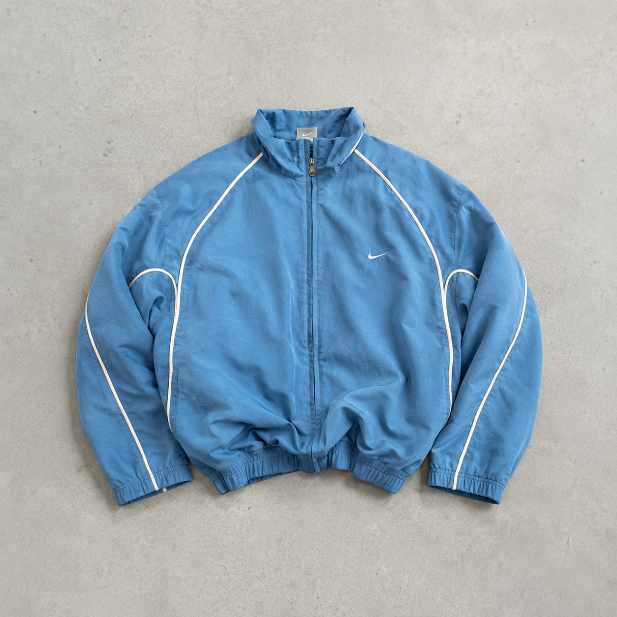 Vintage Nike Windbreaker Hellblau Rare (M) Stitched Logo