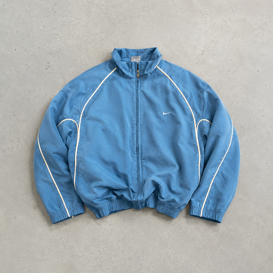 Vintage Nike Windbreaker Hellblau Rare (M) Stitched Logo