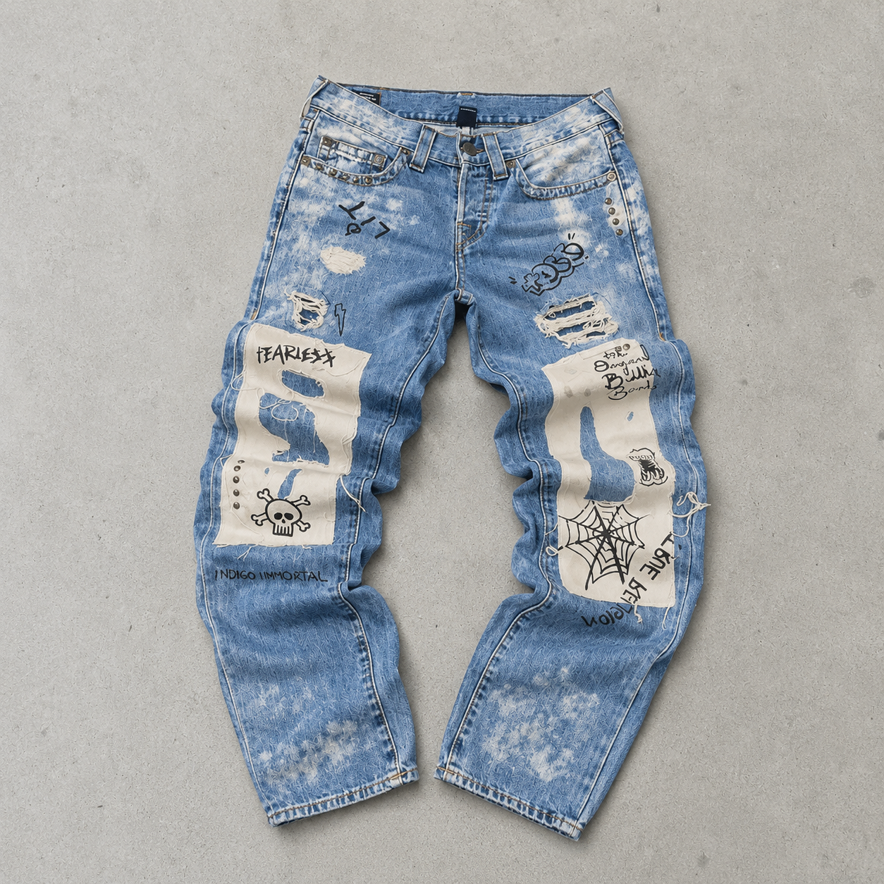 Y2K True Religion Jeans Hellblau Rare (S)