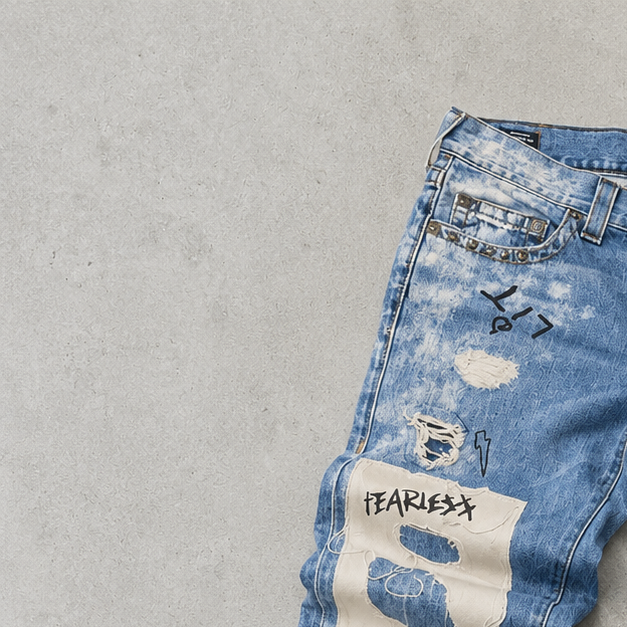 Y2K True Religion Jeans Hellblau Rare (S)