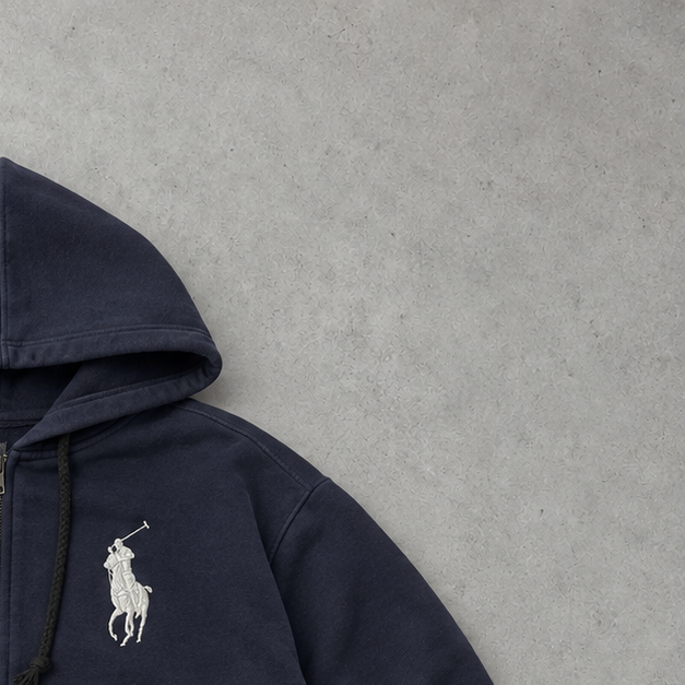 Ralph Lauren Hoodie Marineblau Rare (L)
