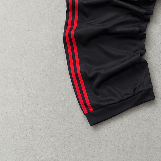 Adidas Pants Schwarz, Rot Rare (S)