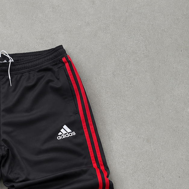 Adidas Pants Schwarz, Rot Rare (S)