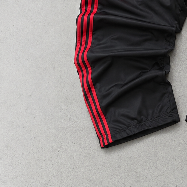 Adidas Pants Schwarz, Rot Rare (S)