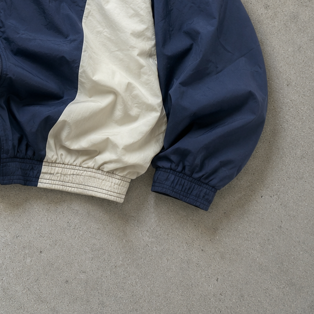 90s Vintage Nike Windbreaker Marineblau, White Rare (XXL)