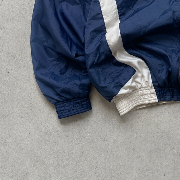 90s Vintage Nike Windbreaker Marineblau, White Rare (XXL)